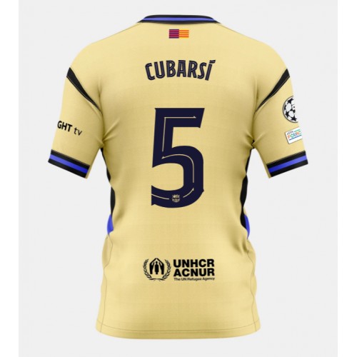 Barcelona Pau Cubarsi #5 Gostujuci Dres 2025-26 Kratak Rukav